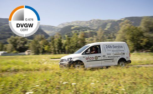 24-h Service-Auto mit DVGW CERT G676 Zertifizierung