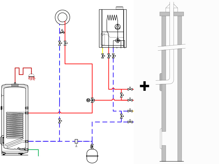 Hybrid-Nachrüstlösung 1 - Basispaket Gas - HYBRID-READY THISION® S PLUS