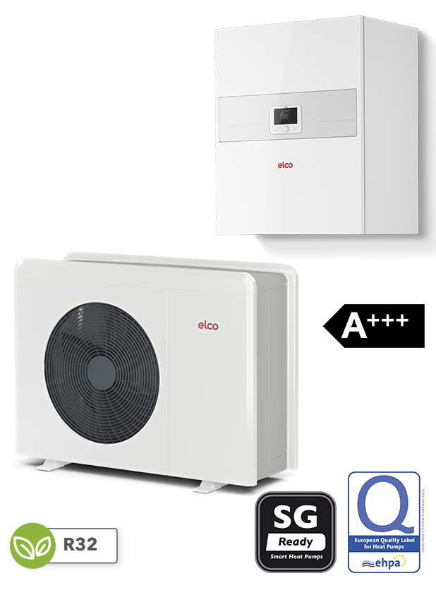 Nachrüstlösung AEROTOP SPLIT.2 mit wandhängender Inneneinheit ELCO