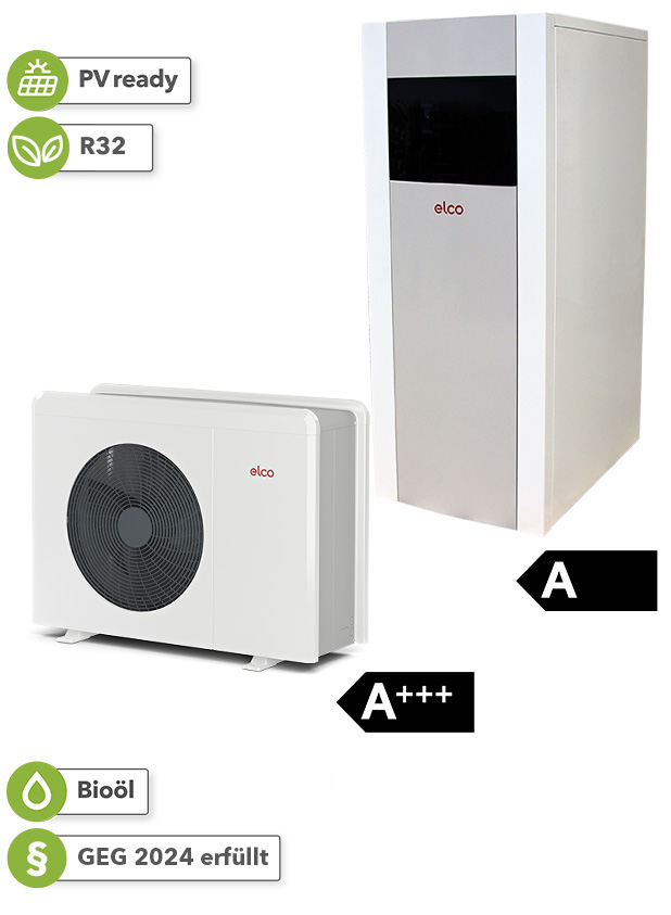 Wärmepumpen-Öl-Hybridsystem AEROTOP® MONO.2 mit STRATON® ST ELCO