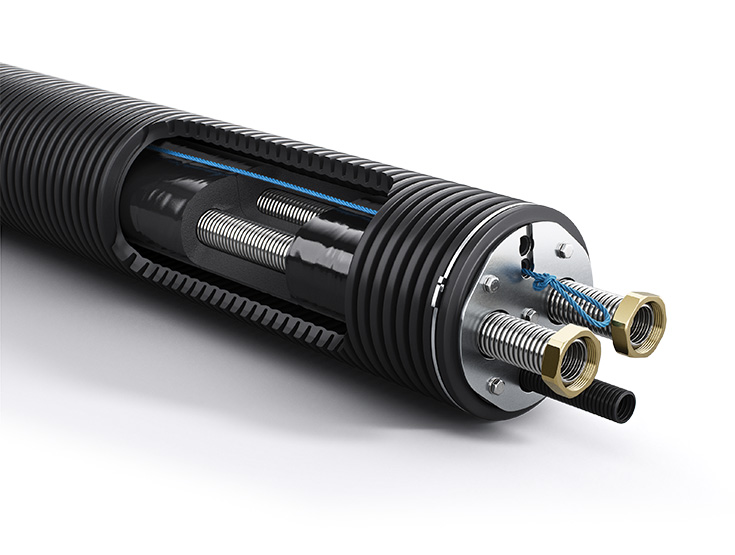 Nahansicht der Fernleitung