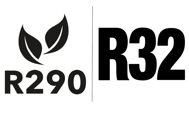 Logo von R290 und R32